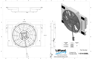 Wizard Cooling Inc - 1974-1978 Ford Mustang II (SHROUD w/ BRUSHLESS 300watt FAN) - 514-008BL300 - Image 2