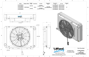 Wizard Cooling Inc - 1964-65 Ford Thunderbird Aluminum Radiator (Shroud w/ Brushless Fan) -  1652-208BL300 - Image 2