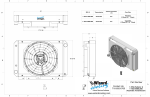 Wizard Cooling Inc - Wizard Cooling - 1955-1960 Chevrolet Corvette Aluminum Radiator (W/ Brushless Fan) - 1653-118BL300 - Image 2