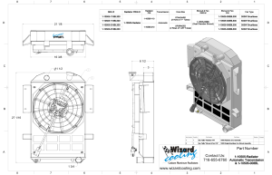 Wizard Cooling Inc - 1935-1936 Chevrolet Street Rod Aluminum Radiator (w/ Brushless Fan & Shroud) - 10505-218BL300 - Image 2