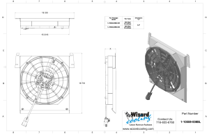 Wizard Cooling Inc - 1934-1935 Chevrolet Street Rod (SHROUD w/ BRUSHLESS FAN, 300 WATT) - 10508-008BL300 - Image 2