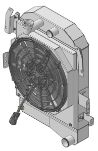 Wizard Cooling - 1934-1935 Chevrolet Street Rod Aluminum Radiator (Brushless Fan & Shroud) - 10508-208BL