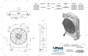 Wizard Cooling Inc - Wizard Cooling - 1934-1935 Chevrolet Street Rod Aluminum Radiator (Brushless Fan & Shroud) - 10508-208BL - Image 2