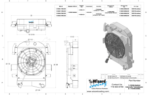 Wizard Cooling Inc - Wizard Cooling - 1934-1935 Chevrolet Street Rod Aluminum Radiator (Brushless Fan & Shroud) - 10508-218BL - Image 2