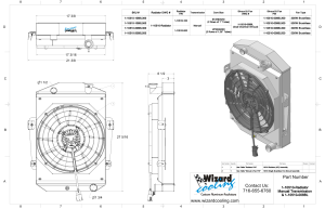 Wizard Cooling Inc - 1933 Chevrolet Car & Truck Custom Aluminum Radiator (Brushless Fan & Shroud) - 10510-208BL300 - Image 2