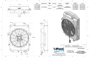 Wizard Cooling Inc - 1933 Chevrolet Car & Truck Custom Aluminum Radiator (Brushless Fan & Shroud) - 10510-218BL300 - Image 2