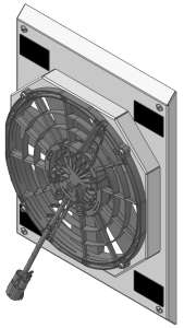 1937 Chevrolet Car Aluminum Radiator (Brushless Fan & Shroud) - 10518-008BL500