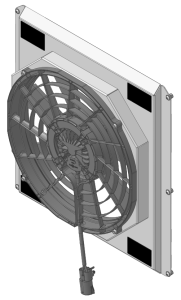 1938-1939 Ford Trucks (SHROUD w/ BRUSHLESS FAN, 300 WATT) - 98480-008BL300