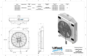 Wizard Cooling Inc - 1942-1952 Ford Trucks Aluminum Radiator With Single Brushless Shroud - 98500-208BL300 - Image 2