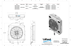 Wizard Cooling Inc - 1942-1952 Ford Trucks Aluminum Radiator With Single Brushless Shroud - 98500-218BL300 - Image 2