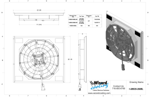 Wizard Cooling Inc - 1942-1952 Ford Trucks (SHROUD w/ BRUSHLESS FAN, 500 WATT)- 98500-008BL500 - Image 5