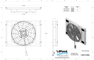 Wizard Cooling Inc - 1957-1959 Ford Fairlane (SHROUD w/ BRUSHLESS FAN, 500 WATT) - 98515-008BL500 - Image 2