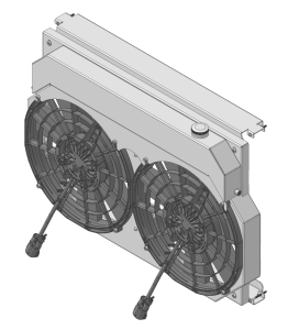 1973-1993 Chevrolet Trucks (14" BRUSHLESS FANS, SHROUD & X TANK) - 716-002BL500225XL