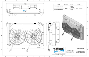 Wizard Cooling Inc - 1973-1993 Chevrolet Trucks Supercharged Cooling System (21.5" tall) W/ BRUSHLESS Fans Options - 1-716-102LSBLACINXX300 - Image 2