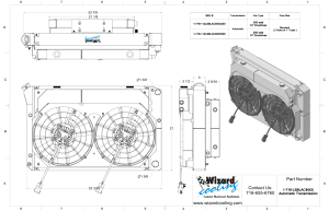 Wizard Cooling Inc - 1973-1993 Chevrolet Trucks Supercharged Cooling System (21.5" tall) W/ BRUSHLESS Fans Options - 1-716-112LSBLACINXX300 - Image 2
