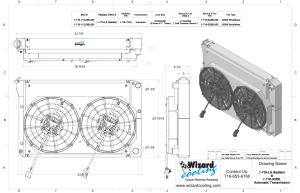 Wizard Cooling Inc - 1973-1993 Chevrolet Trucks (LS Swap) Aluminum Radiator (21.5" tall) W/ Standard BRUSHLESS Fans Options - 716-112LSBL300 - Image 2