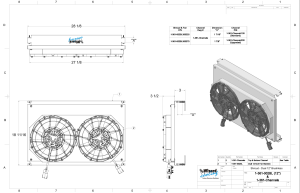 Wizard Cooling Inc - 12" BRUSHLESS FAN Package for 28.25" Core Radiators- 361-002BL300225 - Image 2