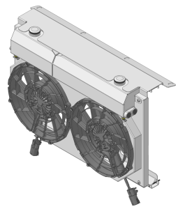 12" BRUSHLESS FAN Package  W/ TANKS for 28.25" Core Radiators- 361-002BL300225XX (LS Swap)