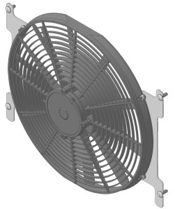 1963-66 Ford/Mercury Mustang/Falcon/Comet (BRACKET w/ LOW PROFILE FAN) - 259-001LP