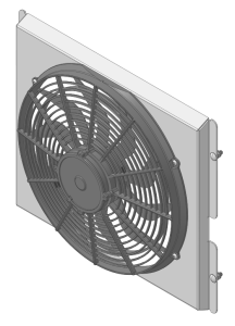1963-66 Ford/Mercury Mustang/Falcon/Comet (SHROUD w/ HIGH PERFORMANCE FAN) - 259-008HP