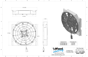 Wizard Cooling Inc - 1963-66 Ford/Mercury Mustang/Falcon/Comet (SHROUD w/ BRUSHLESS 300watt FAN) - 259-008BL300 - Image 2