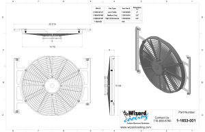 Wizard Cooling Inc - 1955-1960 Chevrolet Corvette (Shroud w/ Brush Style High Profile Fan) - 1653-001HP - Image 2