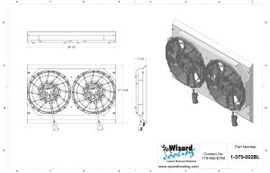Wizard Cooling Inc - 1970-73 26" B/B Mopar Applications (SHROUD w/ BRUSHLESS FANS) - 375-002BL - Image 2