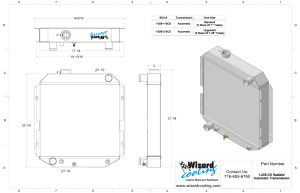 Wizard Cooling Inc - 1963-66 Ford/Mercury Mustang/Falcon/Comet Aluminum Radiator (Coyote Swap, A/T) - 259-210CS - Image 6