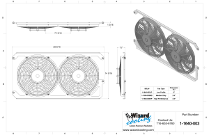 Wizard Cooling Inc - 1966-1969 26" (B/B) Mopar Applications, High Performance fans w/ mounting brackets - 1640-003HP - Image 2