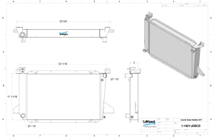 Wizard Cooling Inc - 1985-97 Ford F-Series & Bronco Aluminum Radiator (Coyote Swap, M/T) - 1451-200CS - Image 2