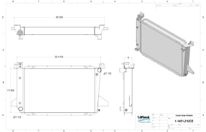 Wizard Cooling Inc - 1985-97 Ford F-Series & Bronco Aluminum Radiator (Coyote Swap, A/T) - 1451-210CS - Image 2