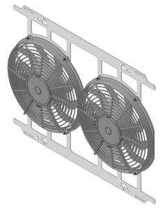 1980-1993 Ford Mustang (BRACKET w/ MEDIUM DUTY FANS) - 556-003MD
