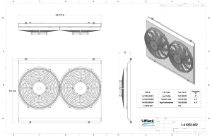 Wizard Cooling Inc - 1966-1967 Lincoln (SHROUD W/ HIGH PERFORMANCE FANS) - 41003-002HP - Image 2