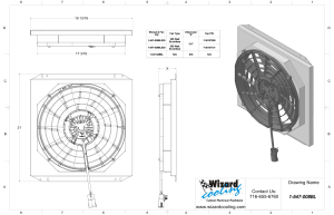 Wizard Cooling Inc - 1966-1977 Ford Bronco Aluminum (Shroud w/ Single 16" Brushless Fan) - 547-008BL - Image 2