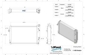 Wizard Cooling Inc - 1993-2002 Chevrolet Camaro/ Z28/ Firebird w/ Sensor Hole Aluminum Radiator - 1486-110 - Image 2