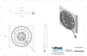 Wizard Cooling Inc - 1953-1956 Ford Trucks (SHROUD w/ BRUSHLESS FAN, 500 WATT) - 98502-008BL850 - Image 2